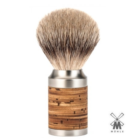 Pennello da barba in tasso Muhle M 95  "ROCCA"  Manico Betulla