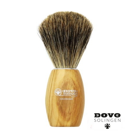 Pennello da barba in tasso Dovo Legno Olivo