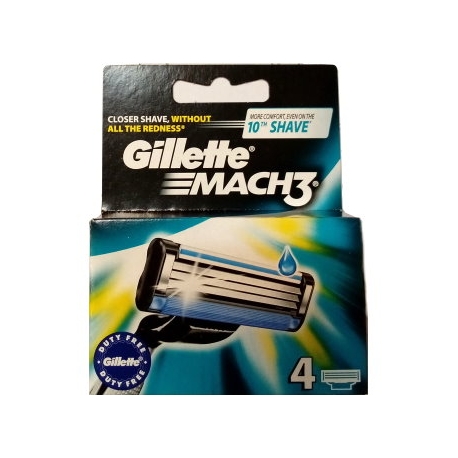 Confezione da 4 Lame Gillette Mach3